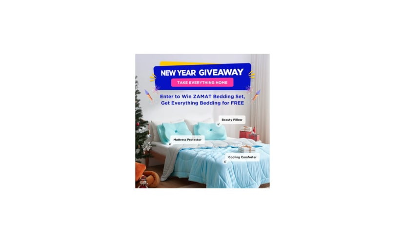Enter for a Chance to Win a $600 Zamat Bedding Set!