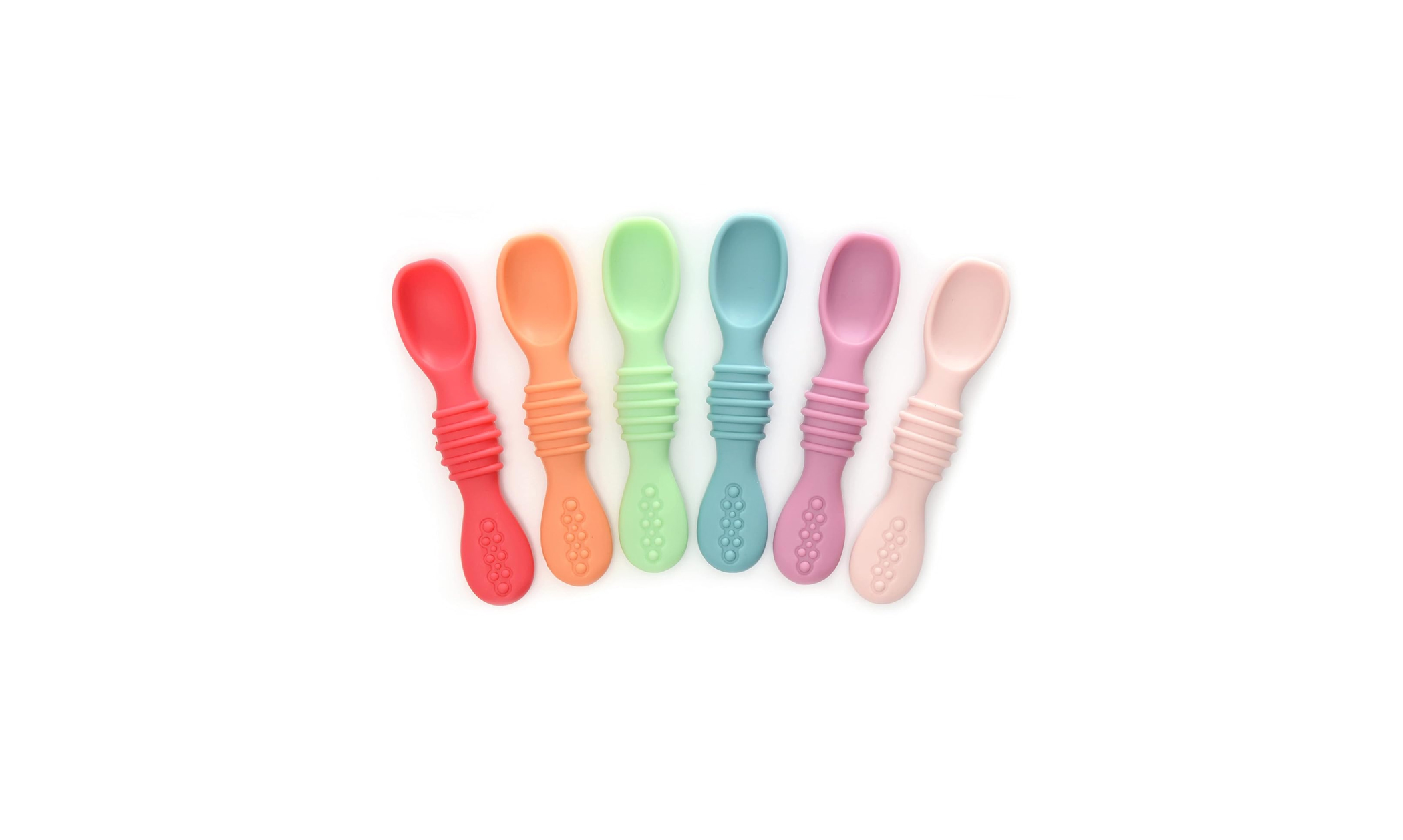 Save 34% on a Set of Six Silicone Baby Feeding and Chew Spoons! 