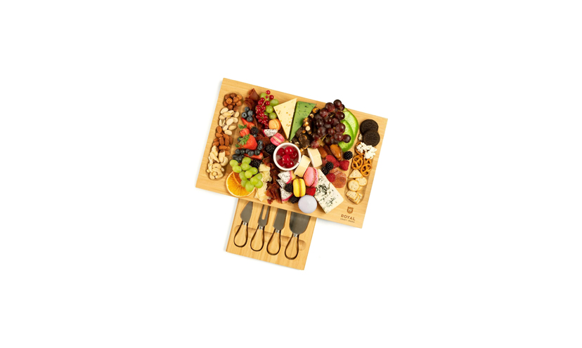 Save 38% on a Bamboo Cheese and Charcuterie Board With Accessories!