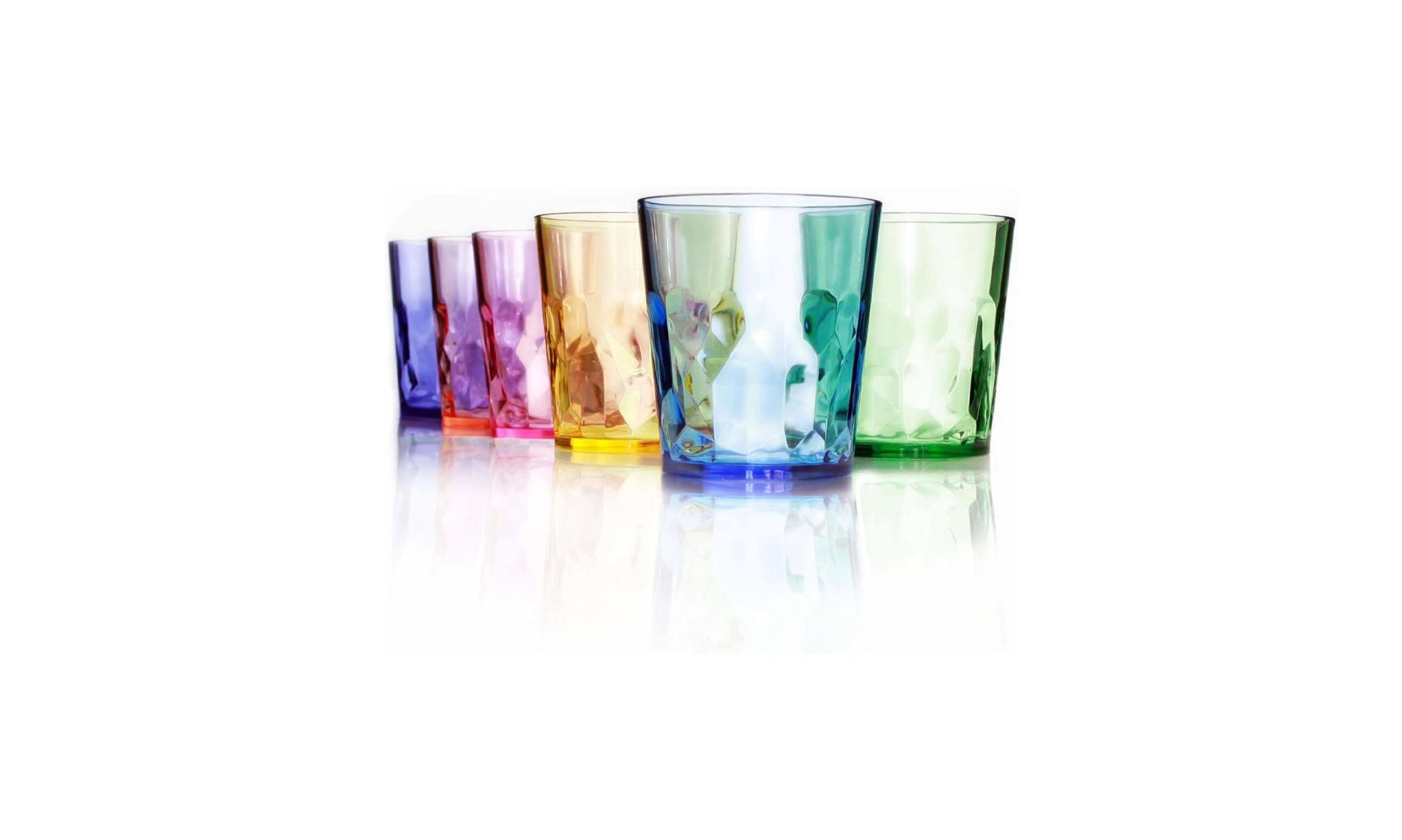 Save 38% on a Six Piece Colorful Acrylic Drinkware Set!