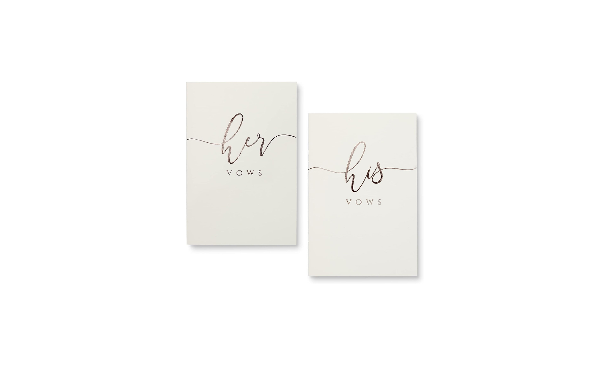 Save 40% on His and Hers Foil Vow Renewal Books!