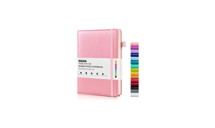 Save 44% on a Pink Lined Notebook Journal! 