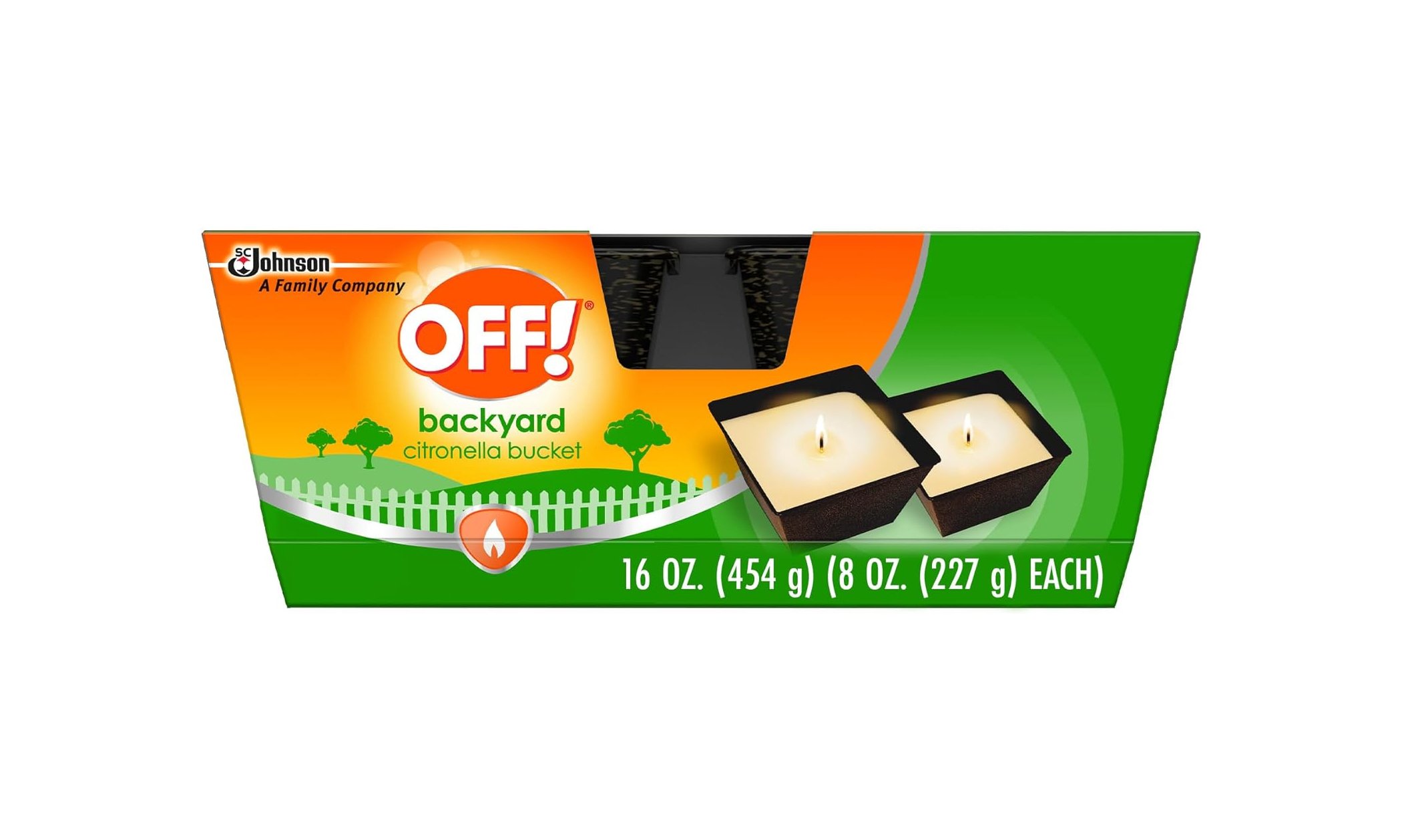 Save 60% on OFF! Backyard Citronella Candle 2-Pack!