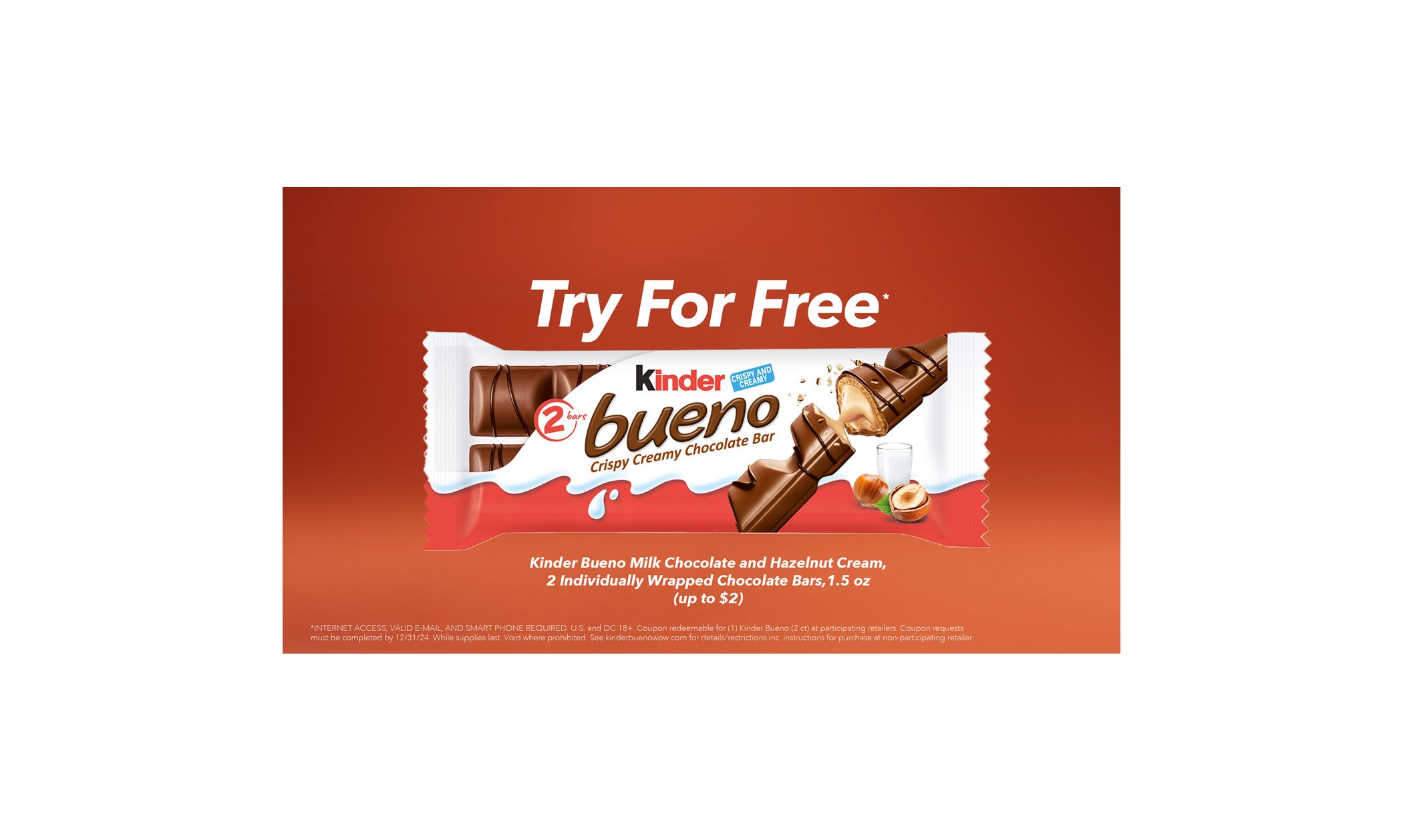 Claim Your FREE Kinder Bueno Chocolate!