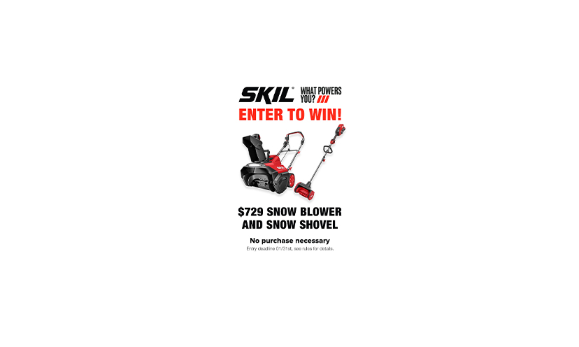 Enter for a Chance to Win a SKIL Snow Removal Tool Duo!