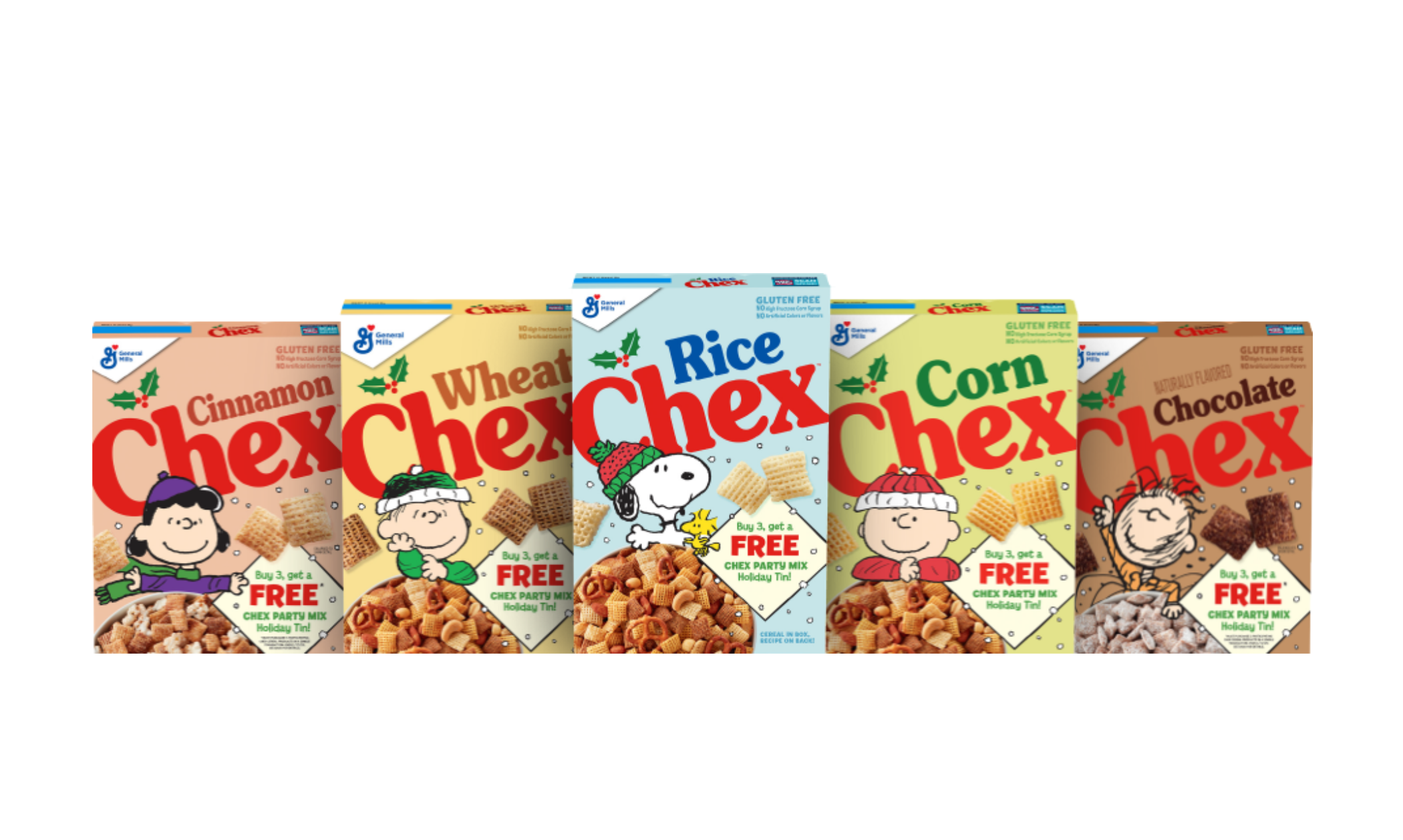 Claim Your FREE Chex x PEANUTS Holiday Tin!