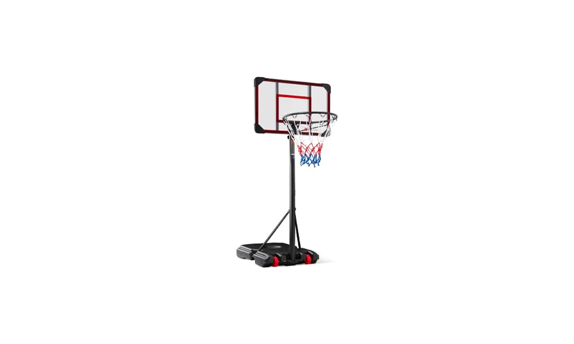 Save 29% on a Kid’s Adjustable Outdoor Basketball Goal and Stand Set!