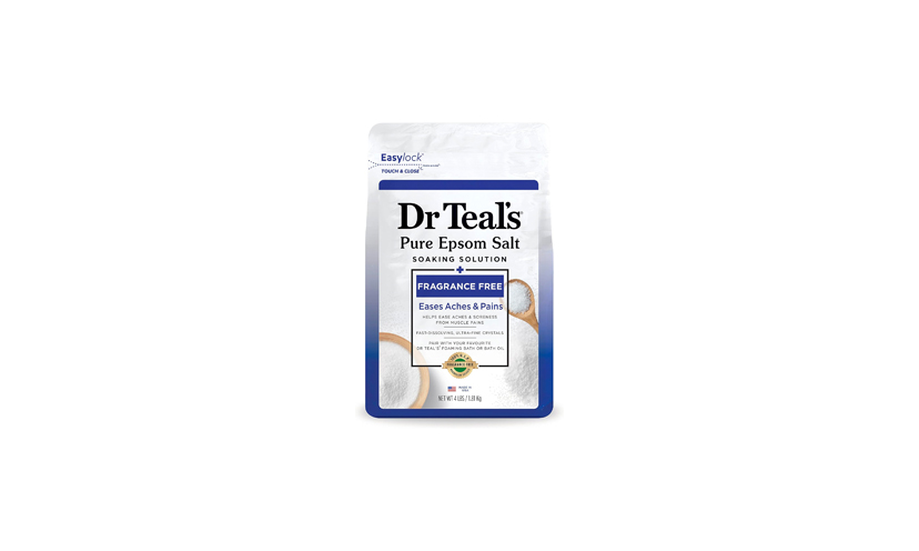 Save 29% on Dr. Teal’s Pure Epsom Salt Soak!