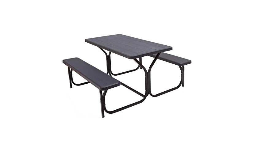 Save 42% on an All Weather Outdoor Picnic Table with Benches!