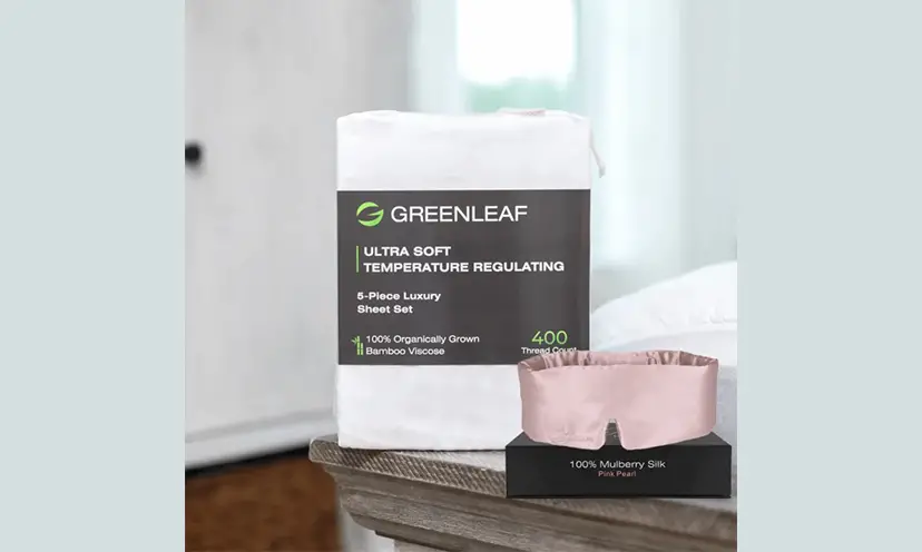 Enter for a Chance to Win a Greenleaf Luxury Bedding Set and a Silk Sleep Mask!