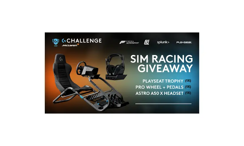 Enter for a Chance to Win a Logitech Racing Game Setup Complete with Headset and Trophy!