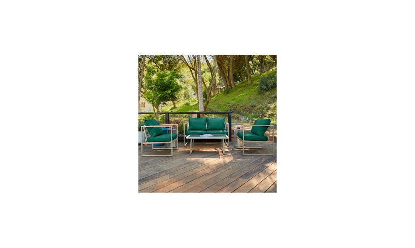 Save 57% on an East Oak Four Piece Outdoor Furniture Set!