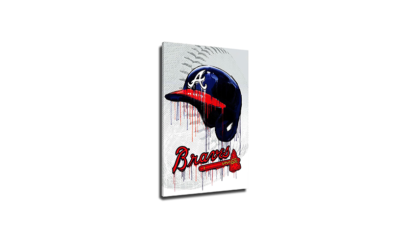 Save 65% on an Atlanta Braves Baseball Poster Canvas!