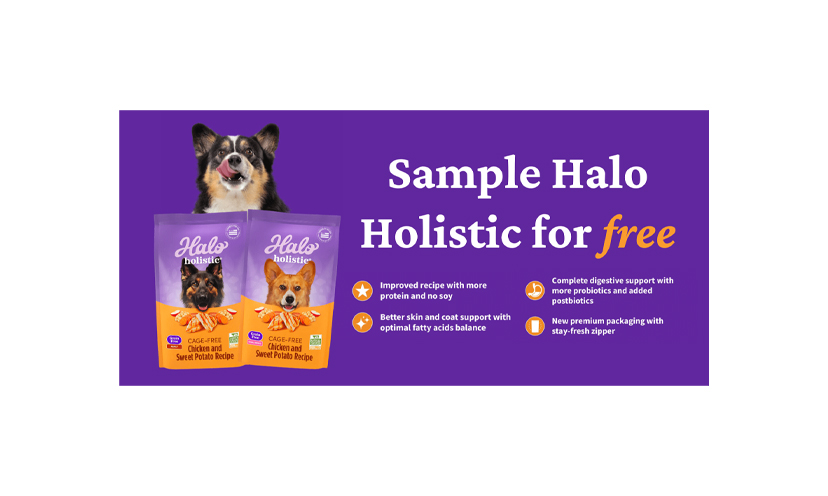 Claim Your FREE Dog Food Sample From Halo Pets!