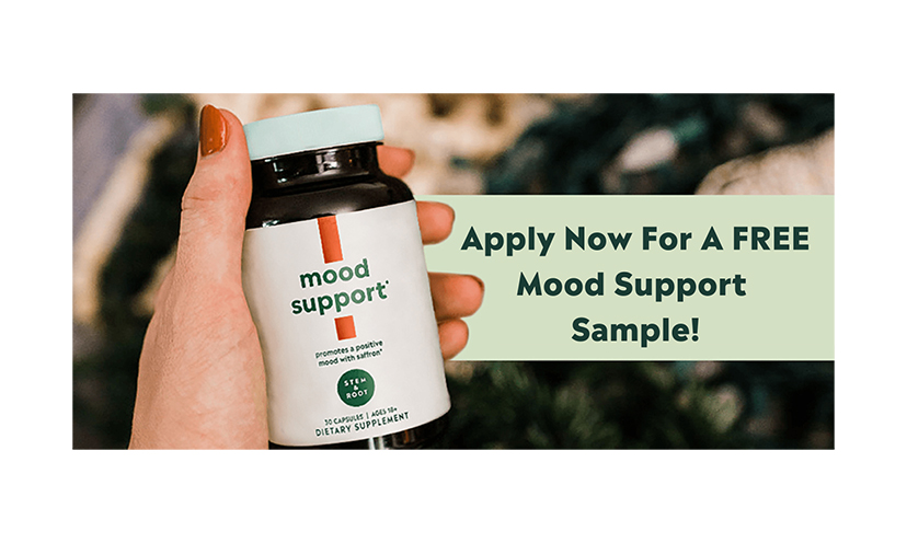 Claim Your FREE Mood Support Supplement Sample From Stem & Root!