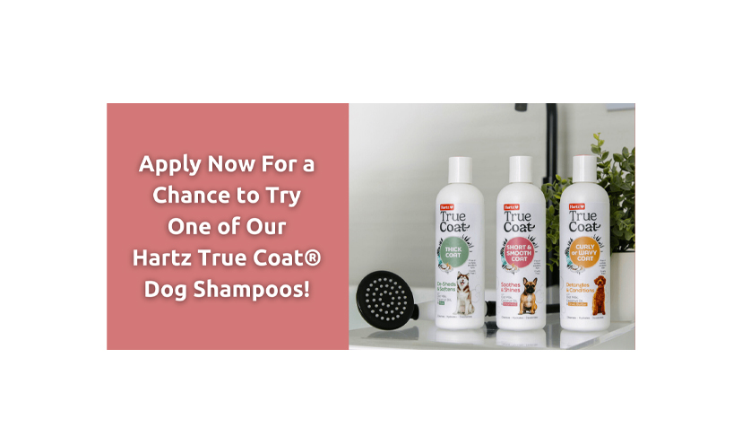 Claim Your FREE Sample of Hartz True Coat Dog Shampoo!