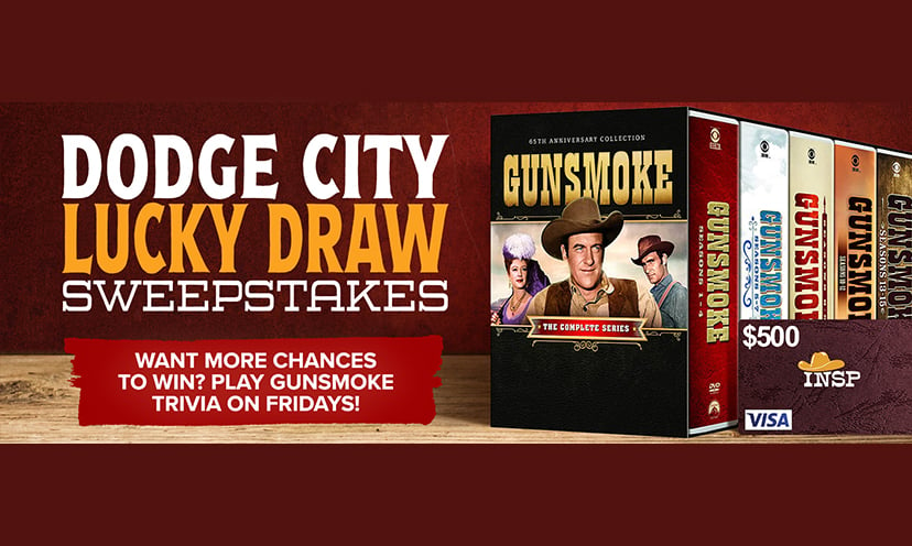 Enter for a Chance to Win a $500 Visa Gift Card and a Complete Gunsmoke Series on DVD!