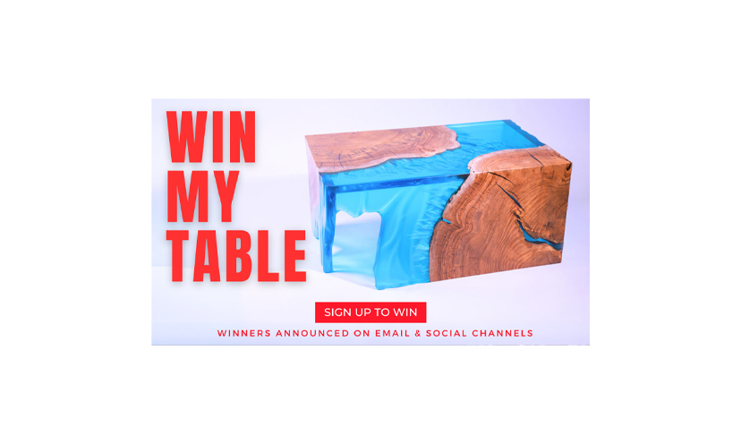 Enter for a Chance to Win a Custom Waterfall Table!