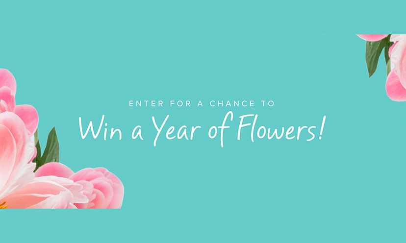 Enter for a Chance to Win a One Year Flower Delivery Subscription!