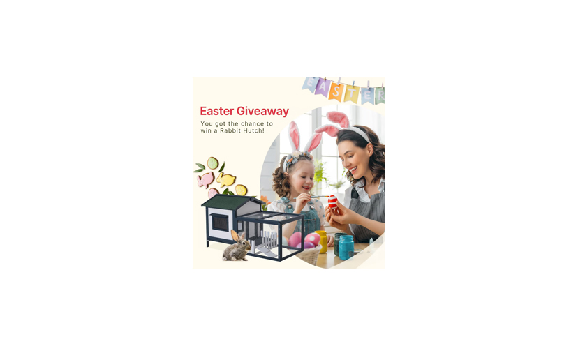 Enter for a Chance to Win a PawHut Rabbit Hutch!