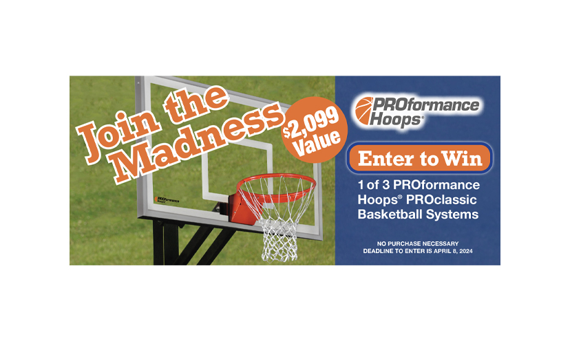 Enter for a Chance to Win a PROformance Hoops Basketball System!