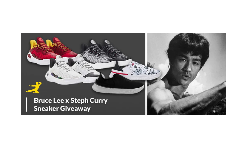 Enter for a Chance to Win Bruce Lee, Steph Curry and Under Armour Sneakers!