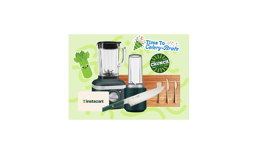 Enter for a Chance to Win The Celery Month Sweepstakes with a KitchenAid Blender, a $400 Instacart Gift Card, a Chef’s Knife and More!