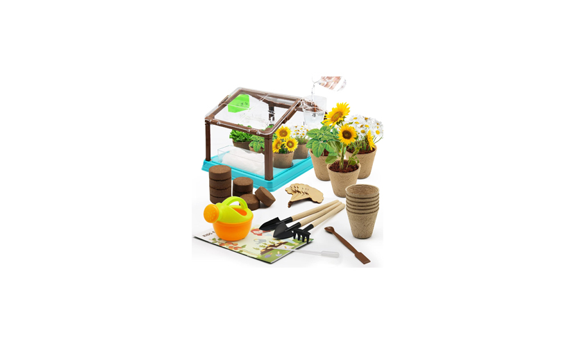 Save 40% on a Kids Gardening Greenhouse Kit!