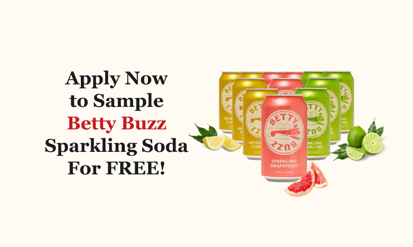 Claim Your FREE Betty Buzz Sparkling Soda!