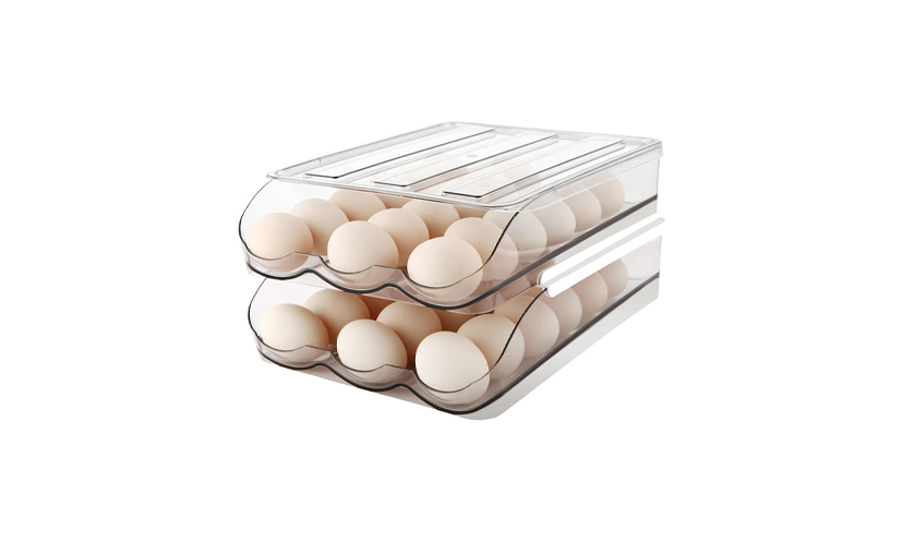 Save 32% on a Two Layer Automatic Rolling Egg Storage Container!