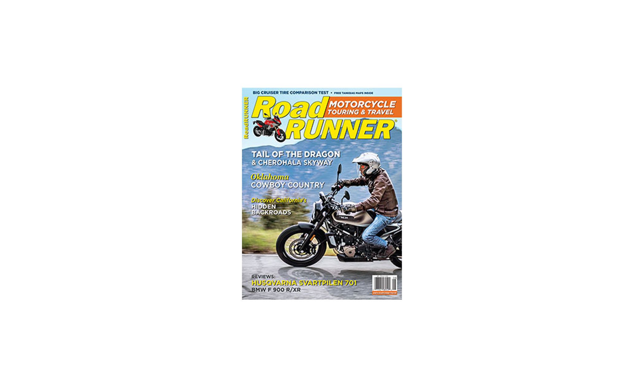 Claim Your FREE RoadRUNNER Motorcycle Touring & Travel Magazine! 