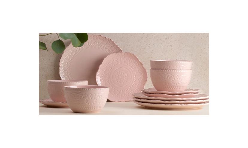 Enter for a Chance to Win a 12-Piece Pfaltzgraff Dinnerware Set in Chateau Pink!