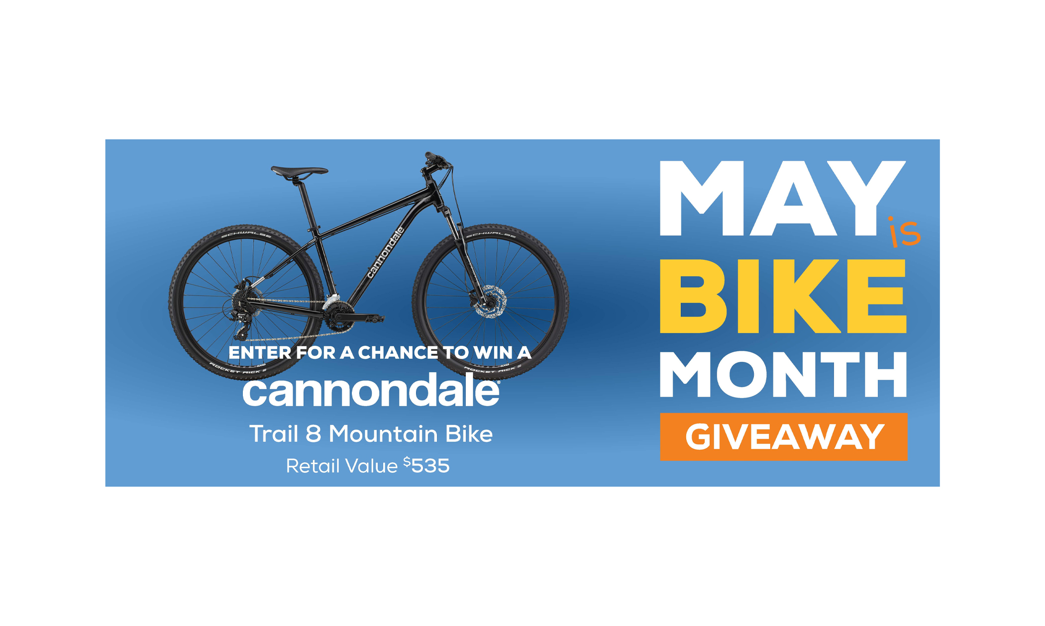 Enter for a Chance to Win a Cannondale Trail Mountain Bike!