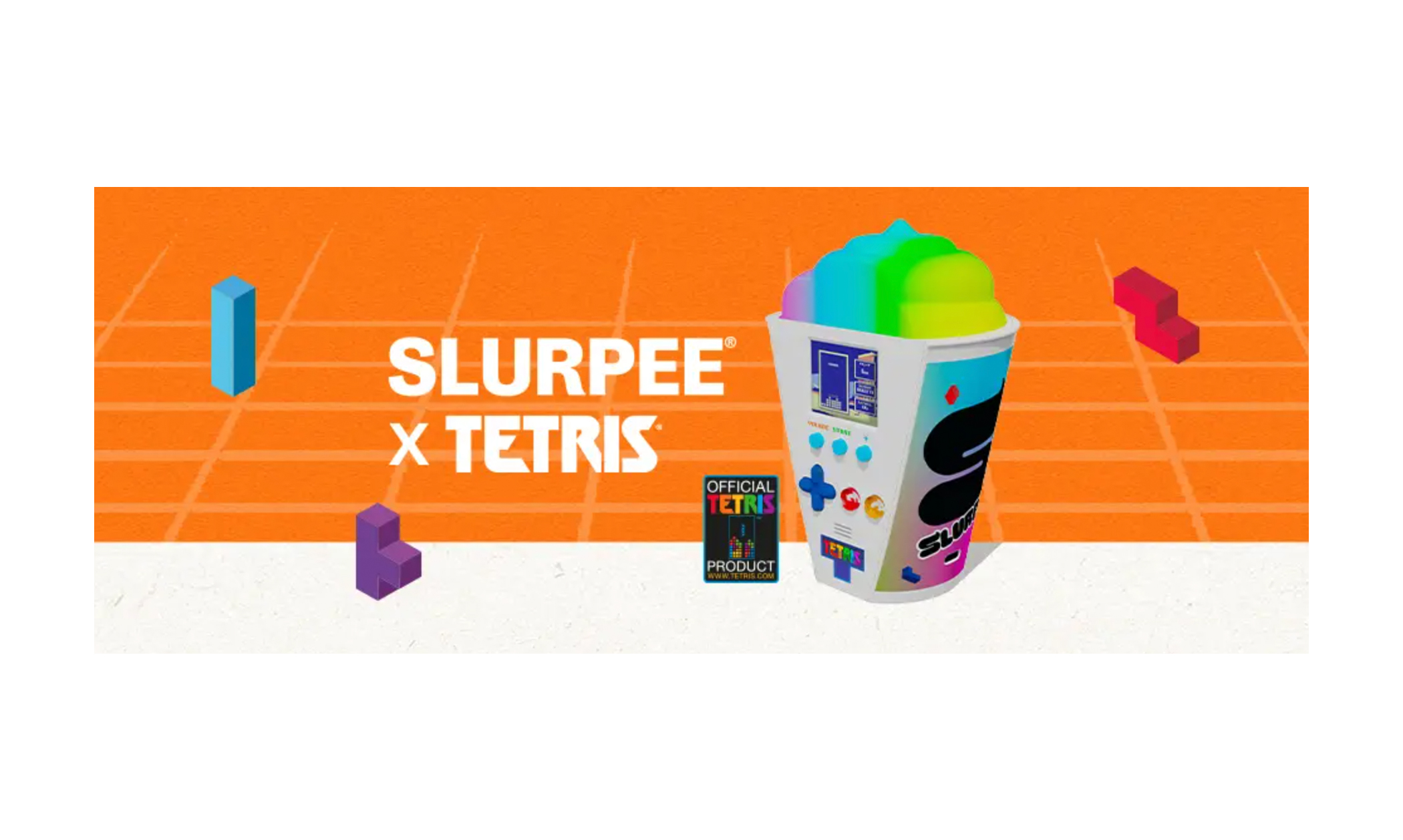 Enter for a Chance to Win a Limited Edition Tetris Handheld Gaming Device Shaped Like a Slurpee Cup!