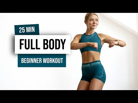 25 MIN FULL BODY HIIT for Beginners - No Equipment - No Repeat Home Workout