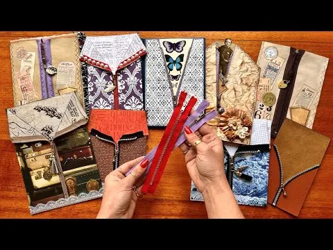 Fabric Zipper Techniques for Paper Crafting