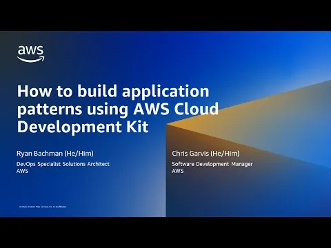 how-to-build-application-patterns-using-aws-cloud-development-kit-aws-online-tech-talks-1853