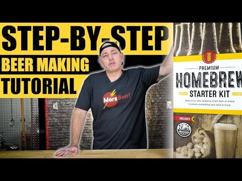 how-to-make-beer-at-home-morebeer-premium-homebrew-starter-kit-beer-brewing-demo-for-beginners-2080