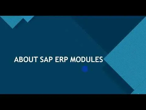 SAP ERP New User Training