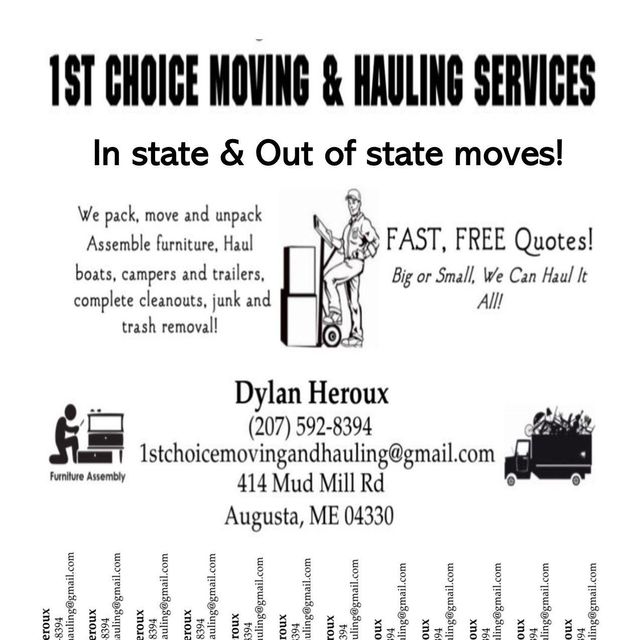 1st choice moving and hauling llc