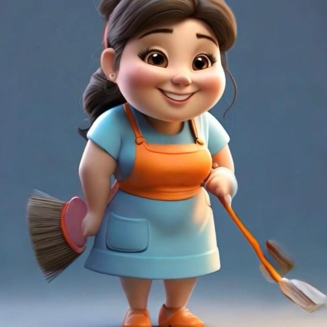 Carol cleaning