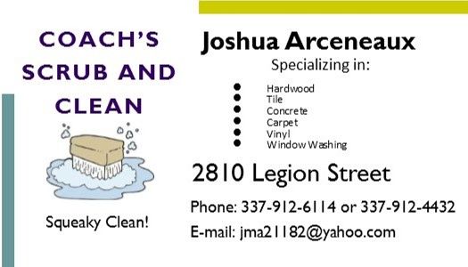 COACH'S SCRUB AND CLEAN