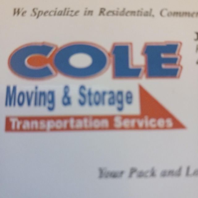Cole Moving and Trans services\Cole Home Services