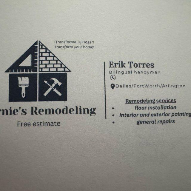 Ernies’s remodeling