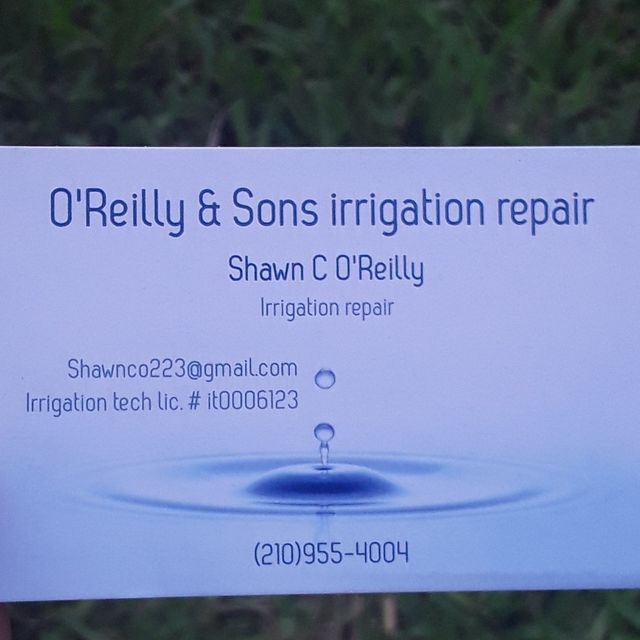 O'Reilly & Sons irrigation repair