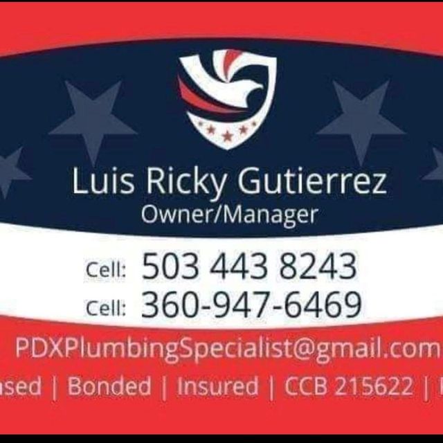 PDX PLUMBING specialist.