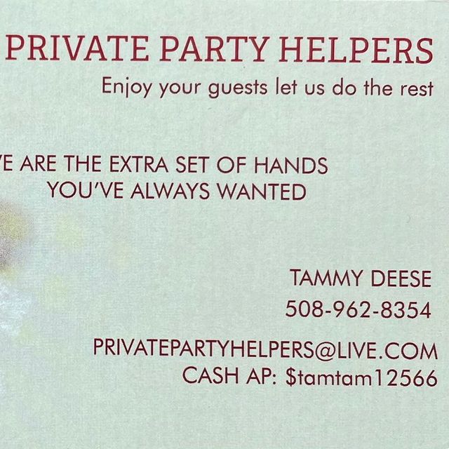 Private Party Helpers