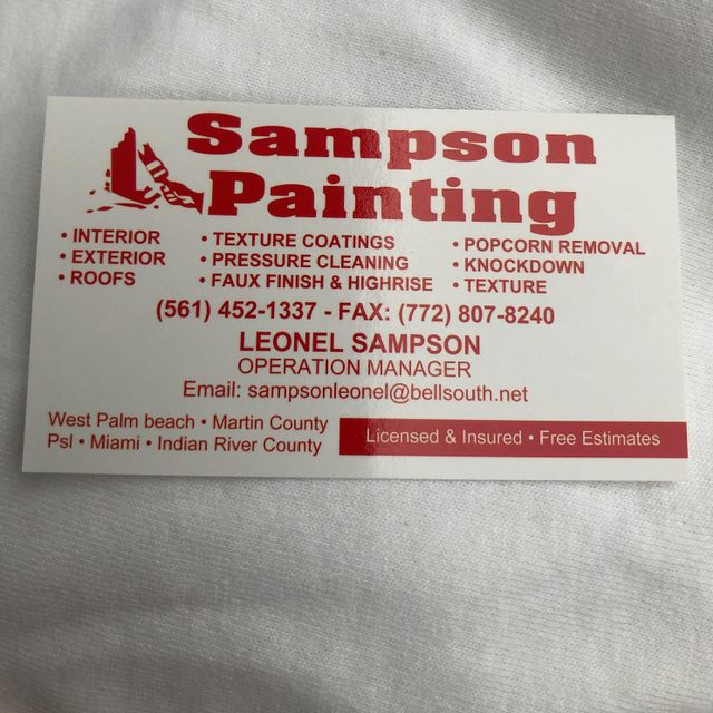 Sampson Painting & Pressure Cleaning