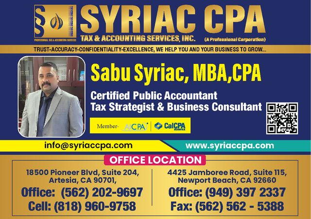 Syriac CPA Tax & Accounting Services, Inc.