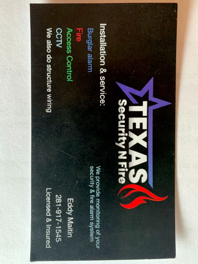 Texas security n fire